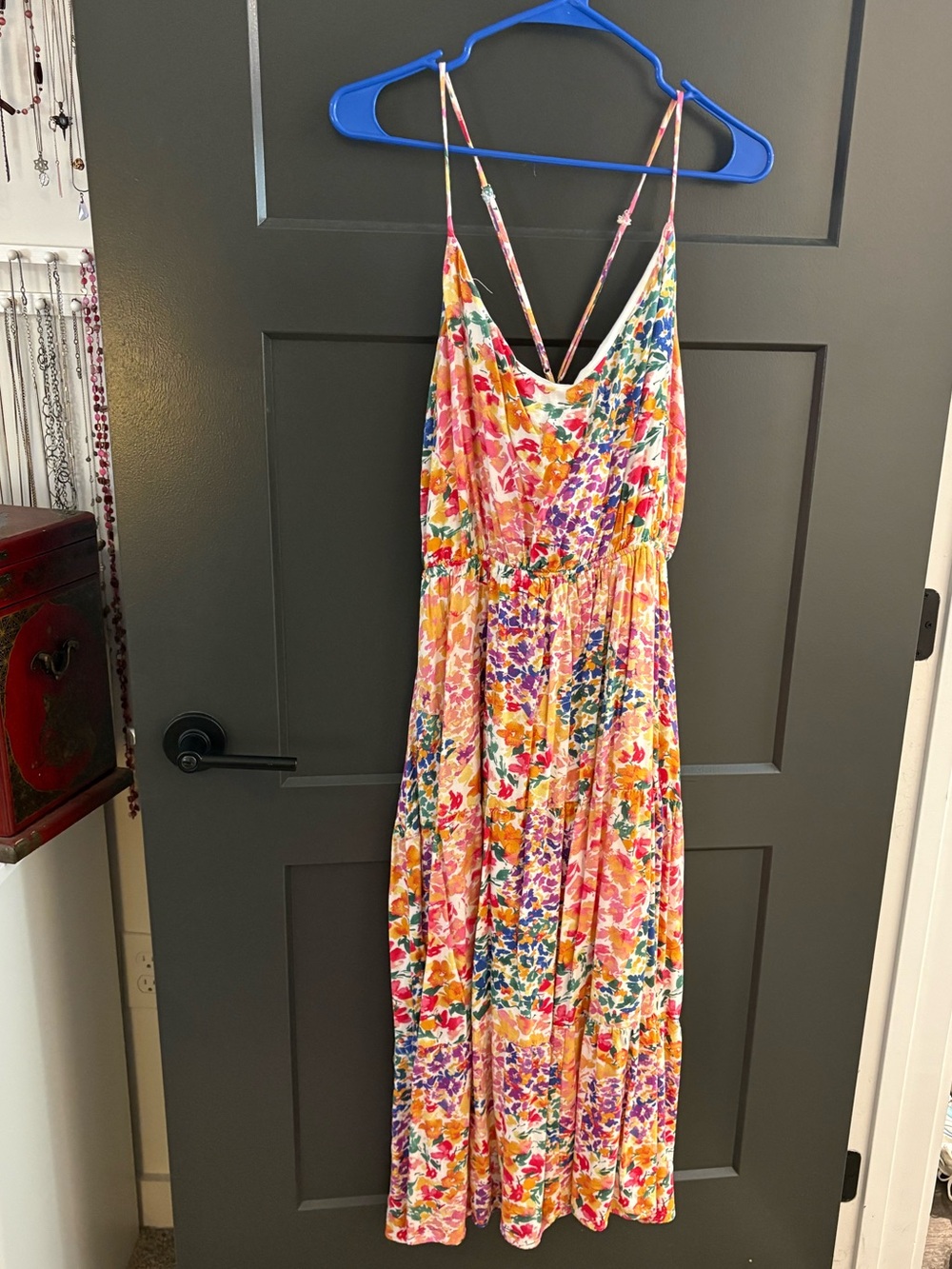 Gilli Floral Multicolor Summer Dress with Spaghetti Straps